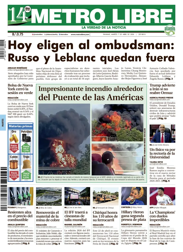 Portada del 7 de abril de 2026