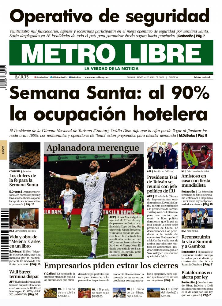 Portada del 6 de abril de 2023