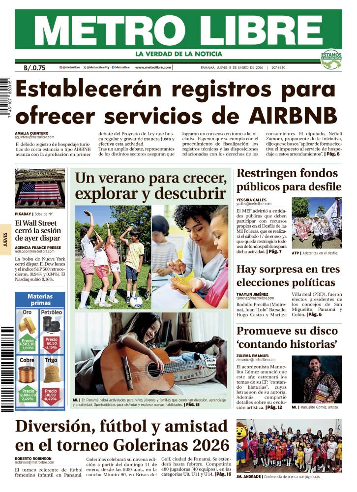 Portada del 8 de enero de 2026