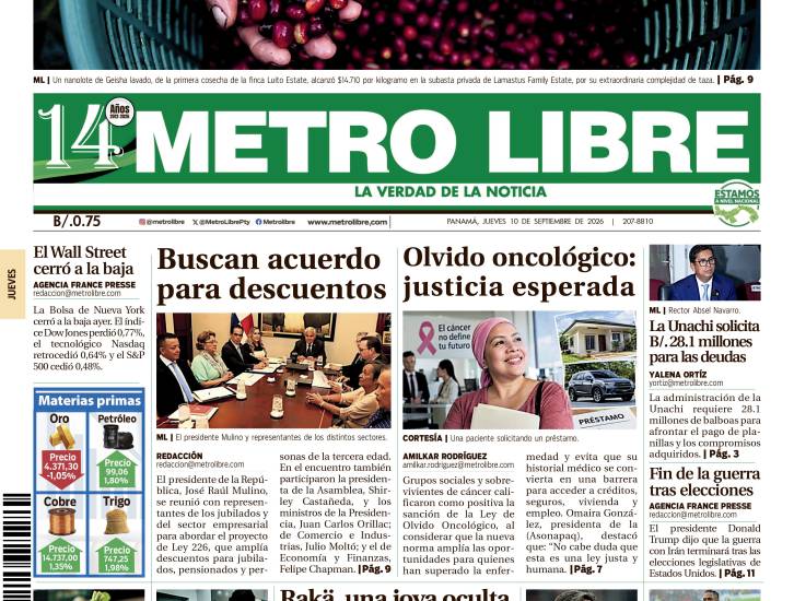 Portada del 10 de septiembre de 2026