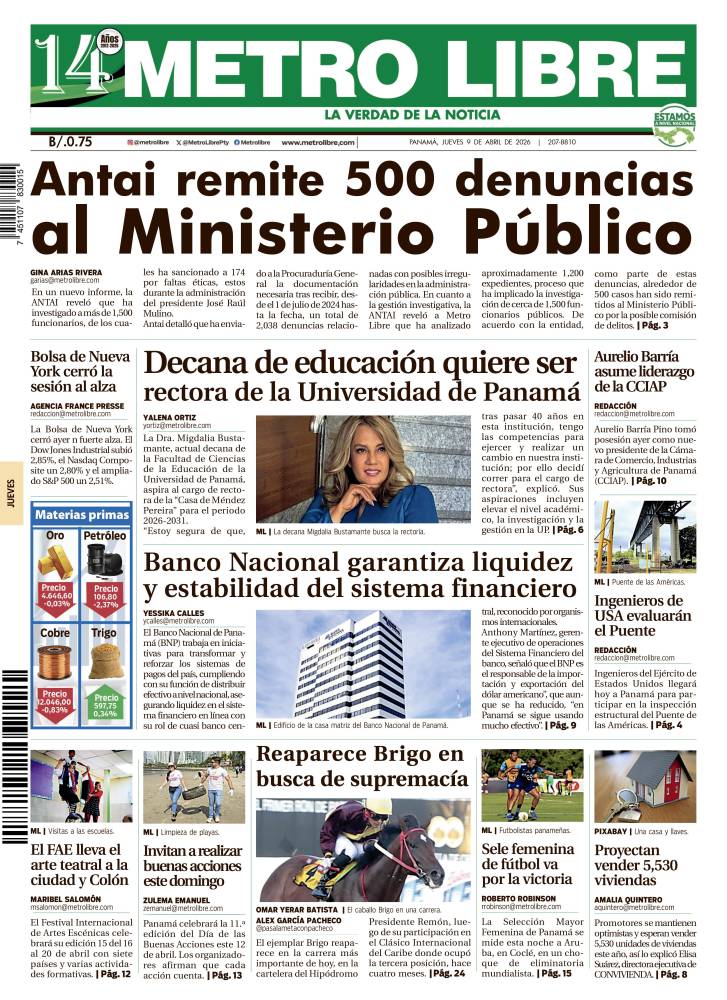 Portada del 9 de abril de 2026