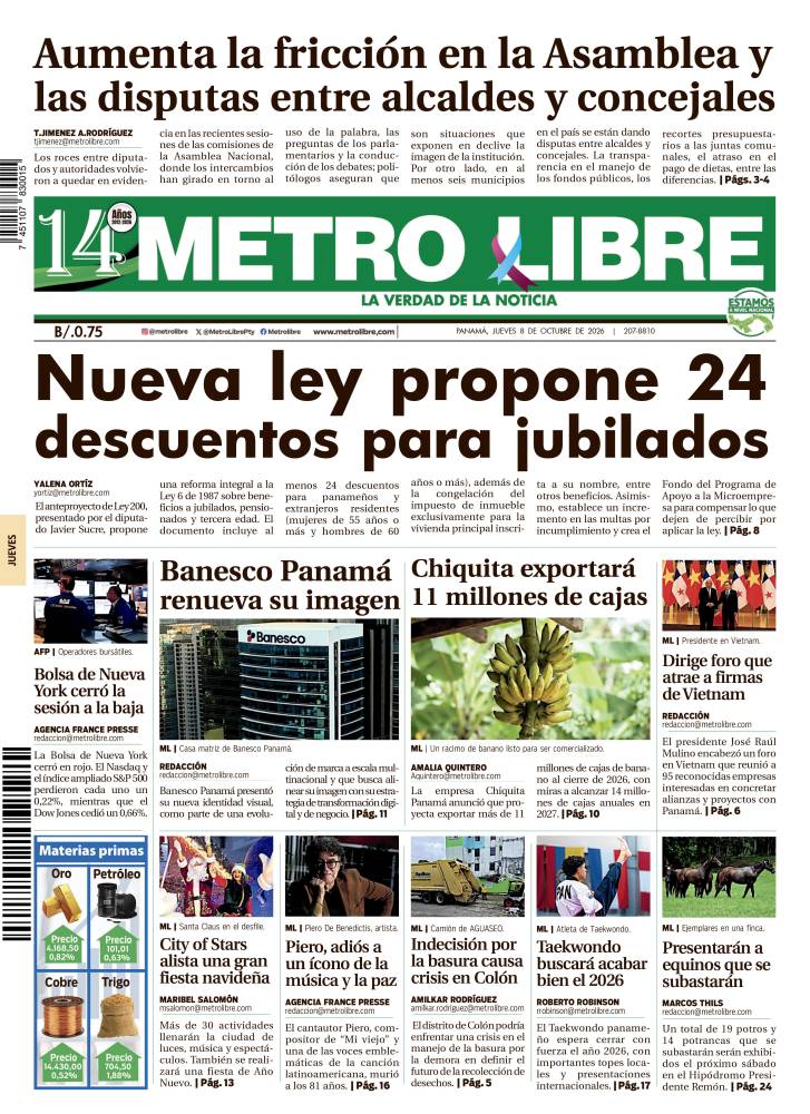 Portada del 8 de octubre de 2026