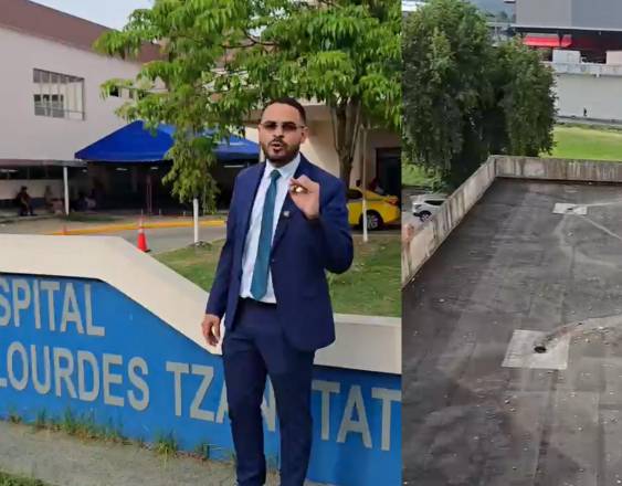 ML | El diputado Betserai Richards en el Hospital Irma de Lourdes Tzanetatos.