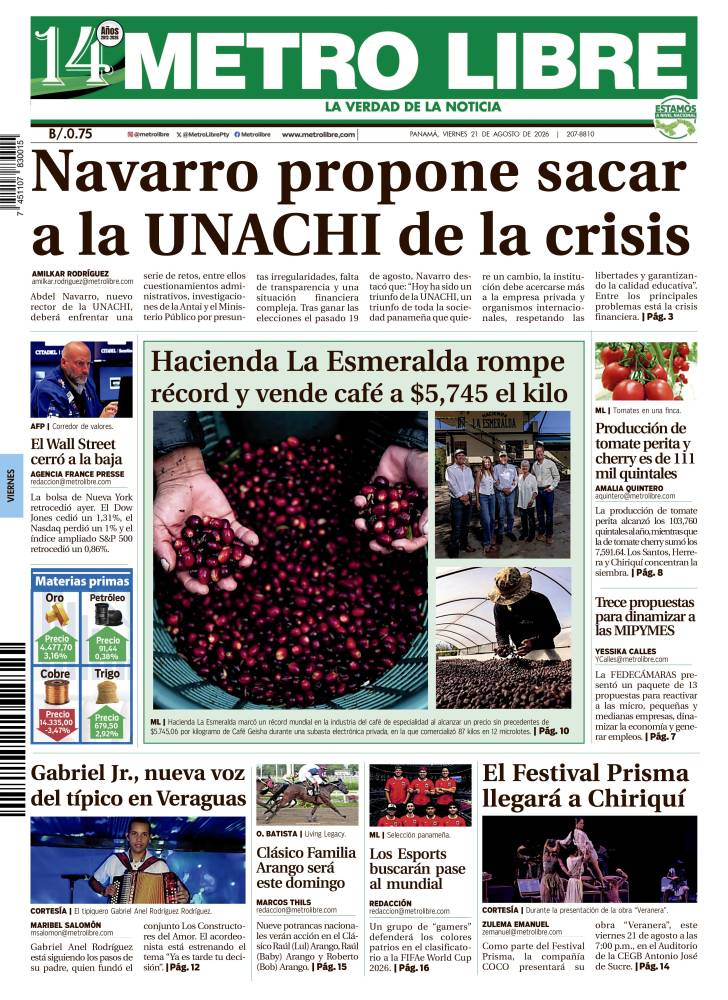 Portada del 21 de agosto de 2026