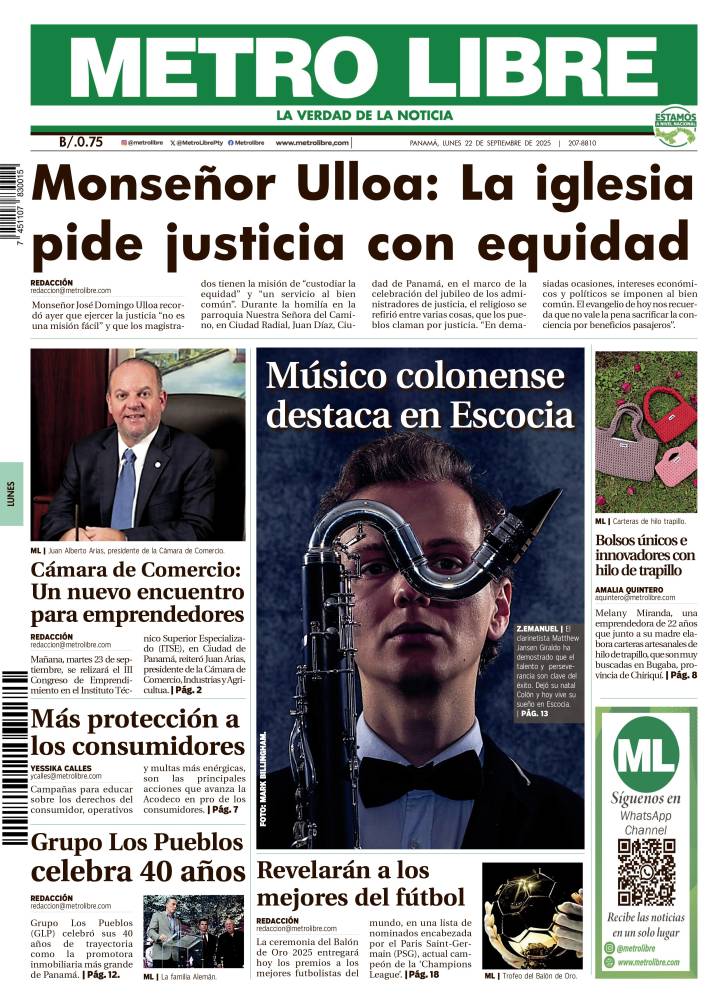 Portada del 22 de septiembre de 2025