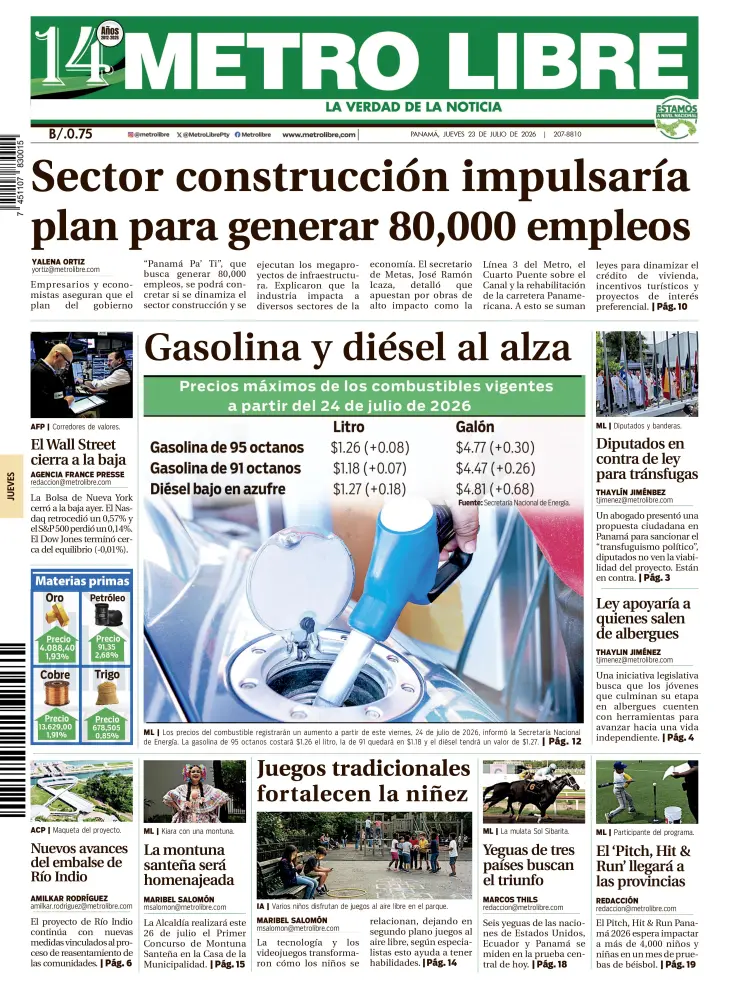 Portada del 23 de julio de 2026
