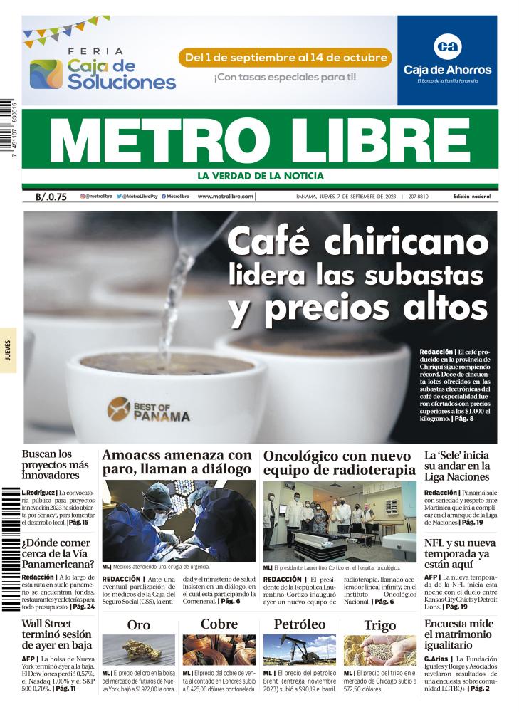 Portada del 7 de septiembre de 2023