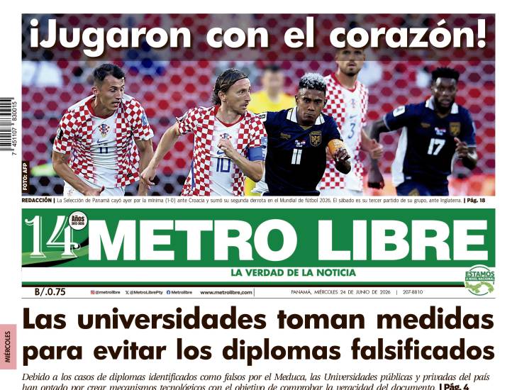 Portada del 24 de junio de 2026