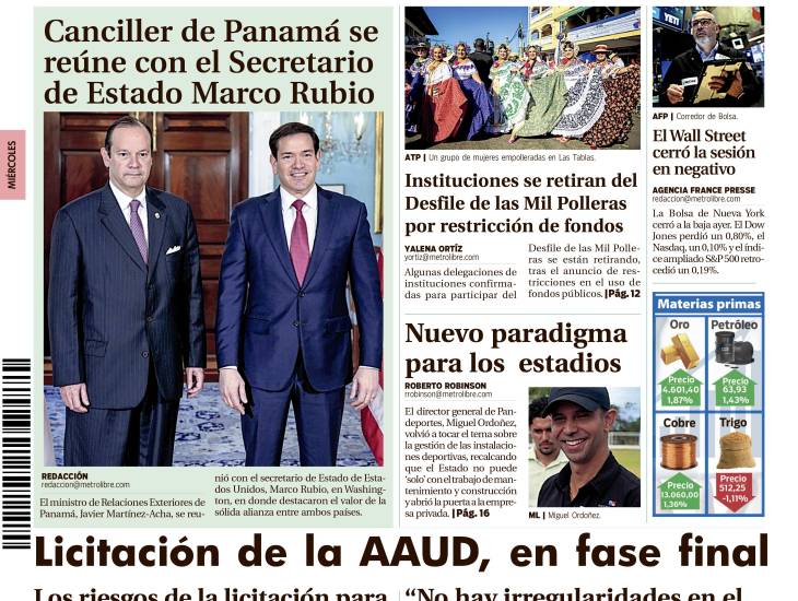 Portada del 14 de enero de 2026