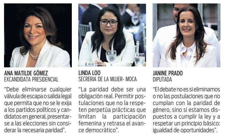 $!Mujeres piden que se cumpla con la paridad en las postulaciones