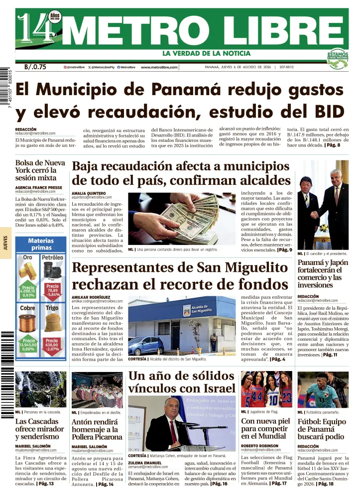 Portada del 6 de agosto de 2026