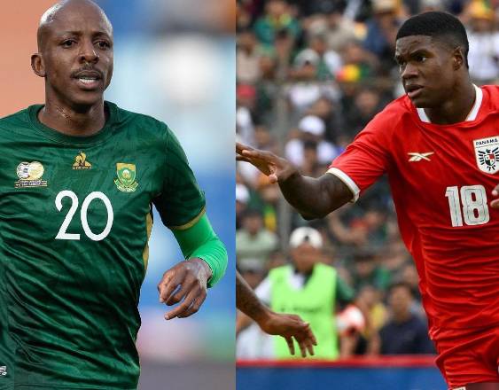 ML | El futbolista sudafricano Khuliso Mudau y el panameño Kadir Barría.