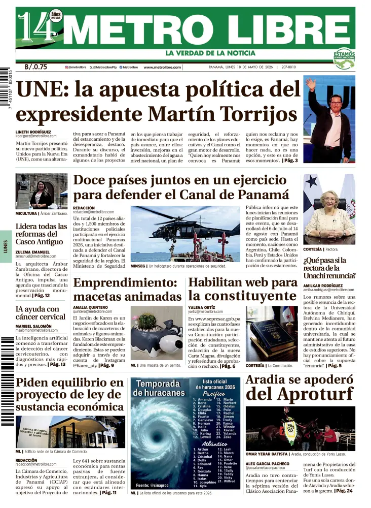 Portada del 18 de mayo de 2026