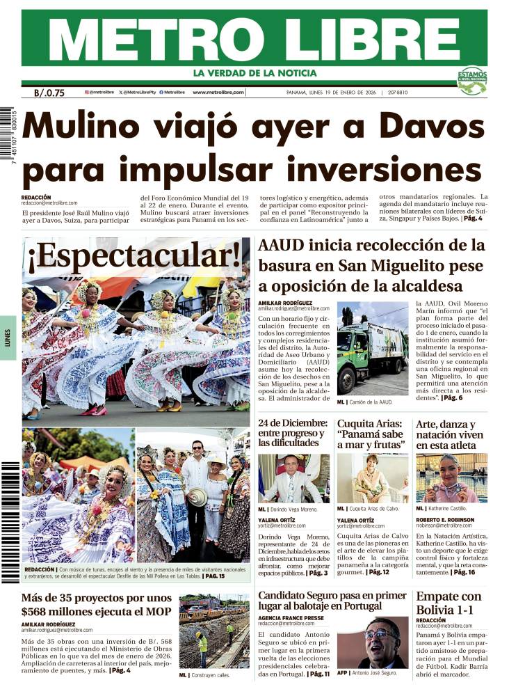 Portada del 19 de enero de 2026