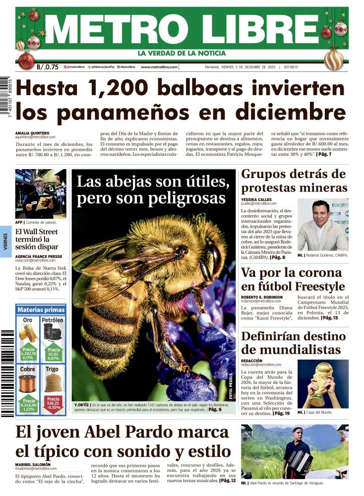 Portada del 5 de diciembre de 2025