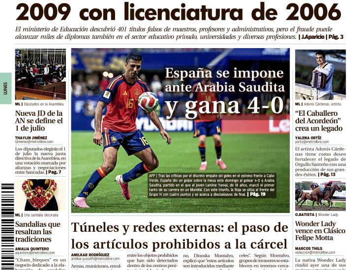 Portada del 22 de junio de 2026