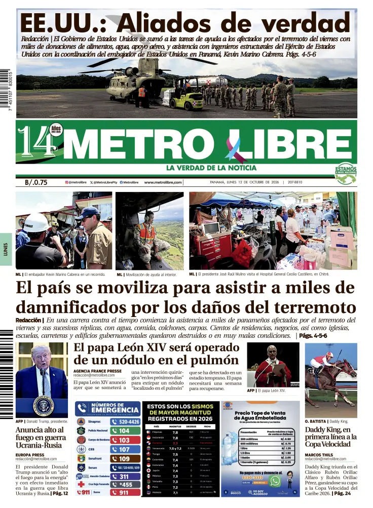 Portada del 12 octubre de 2026