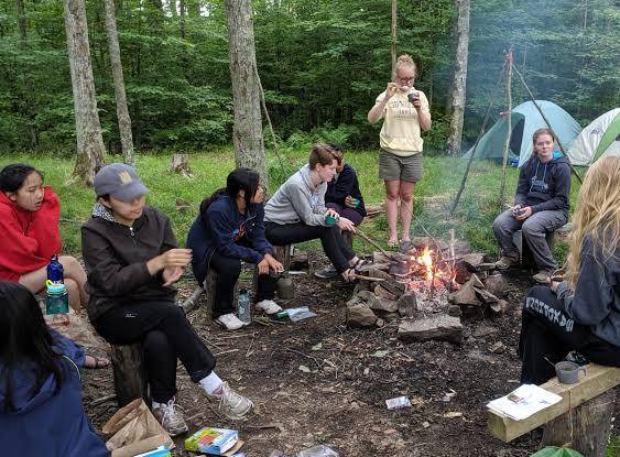 ML | Jóvenes participando del campamento en Estados Unidos.