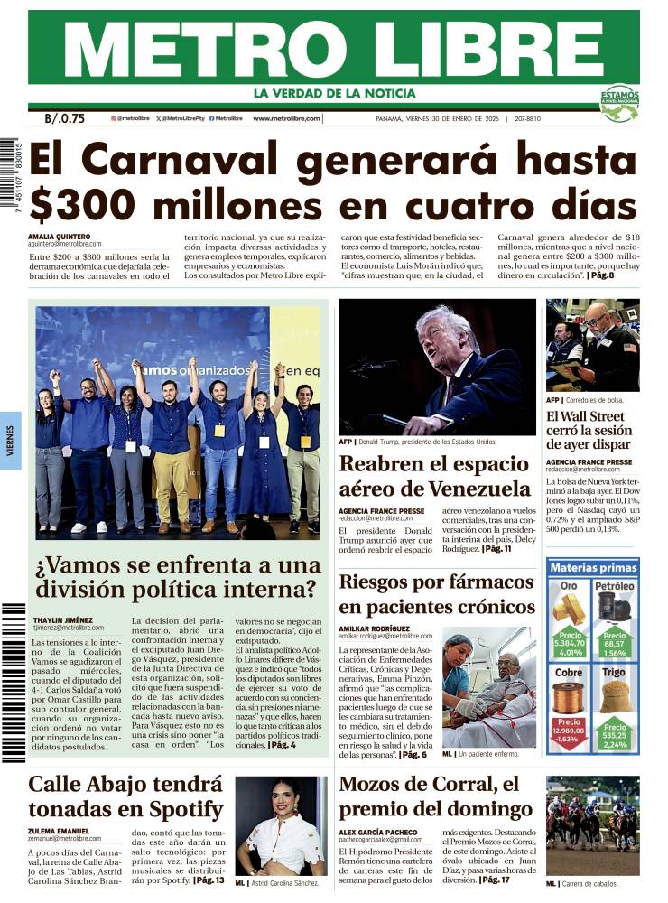 Portada del 30 de enero de 2026