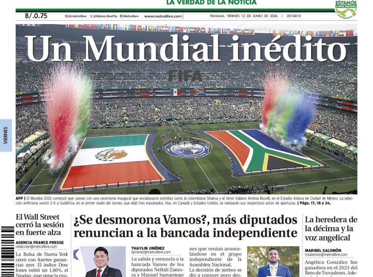 Portada del 12 de junio de 2026