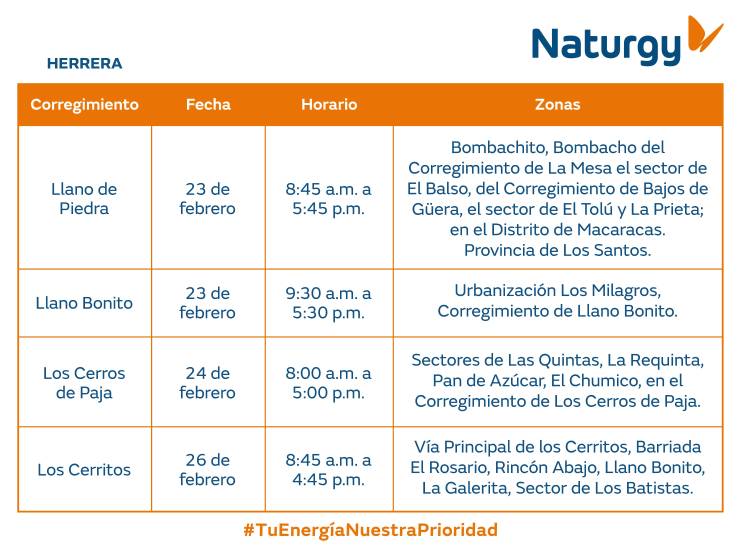 $!AVISO IMPORTANTE: Trabajos de mantenimiento en la red eléctrica del 23 al 28 de febrero de 2026