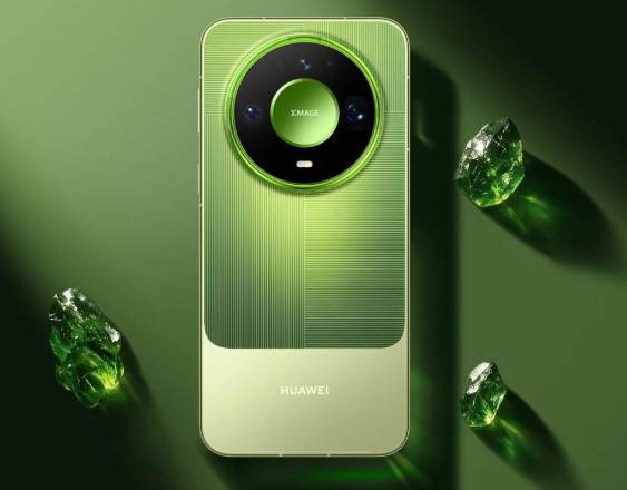 Smartphone Huawei Mate90 Pro Max en color verde .