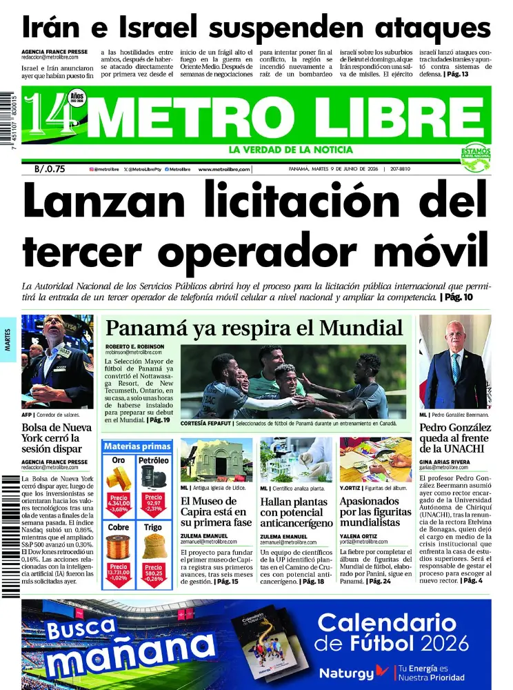 Portada del 9 de junio de 2026