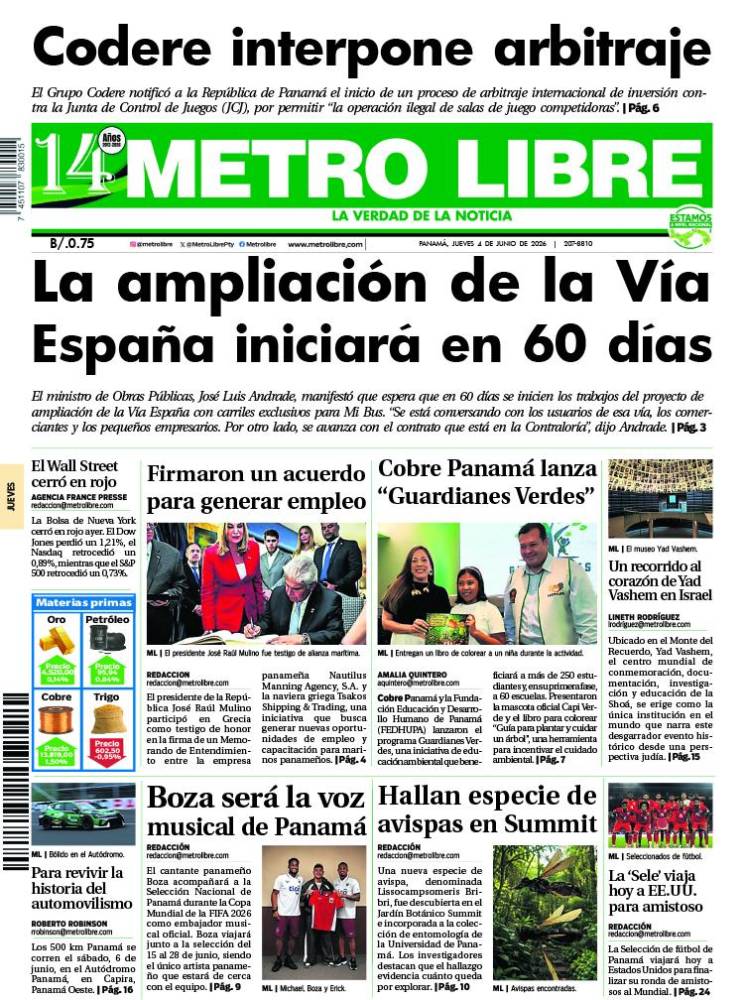 Portada del 4 de junio de 2026