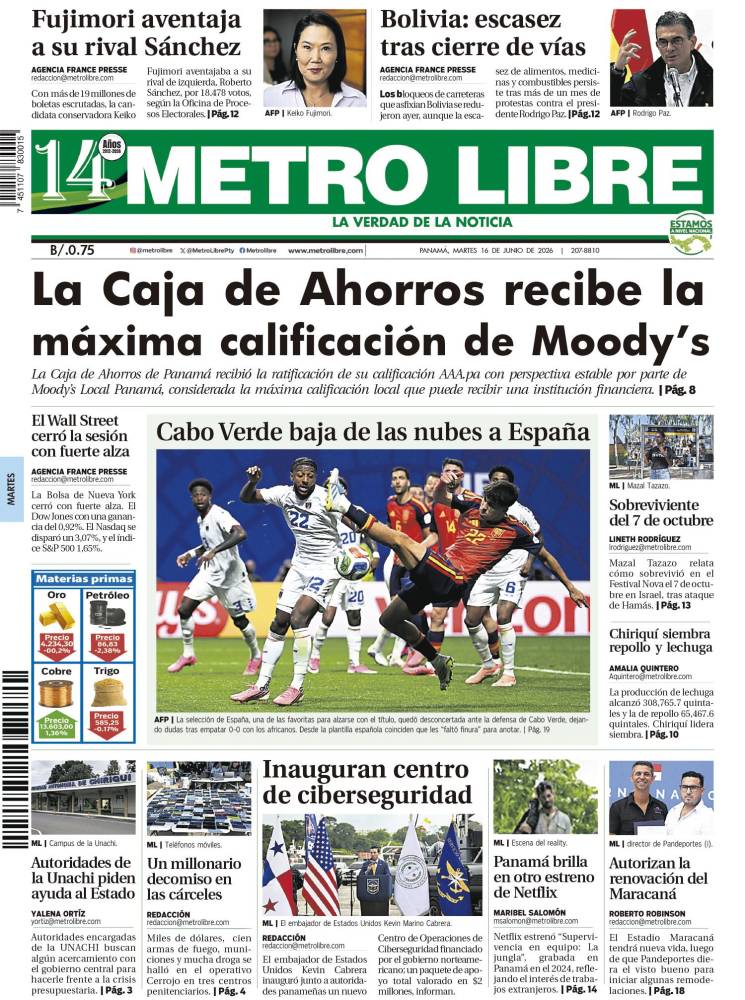 Portada del 16 de junio de 2026