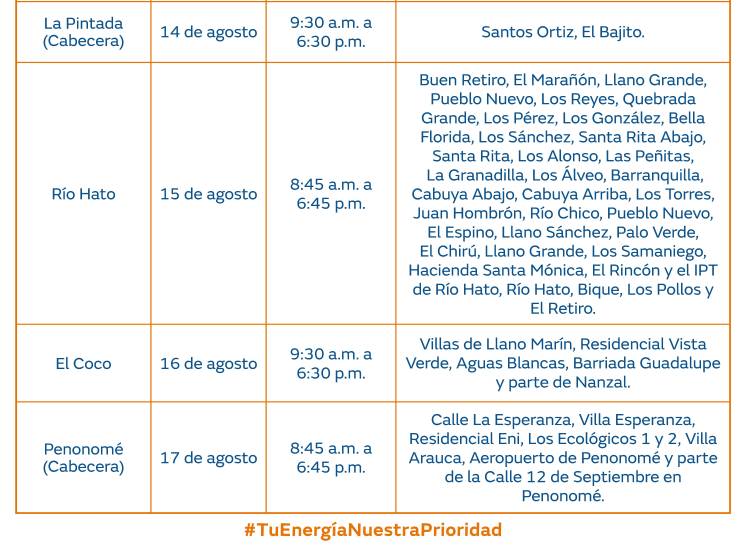 $!Aviso importante: Trabajos de mantenimiento en la red eléctrica del 11 al 17 de agosto de 2025
