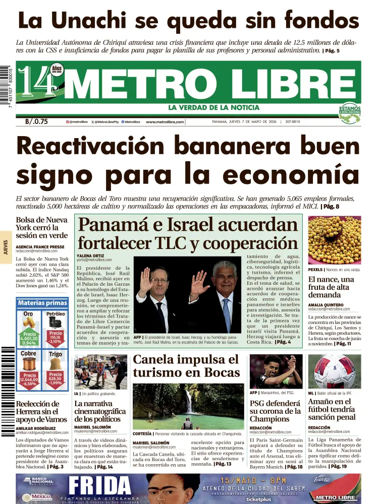 Portada del 7 de mayo de 2026