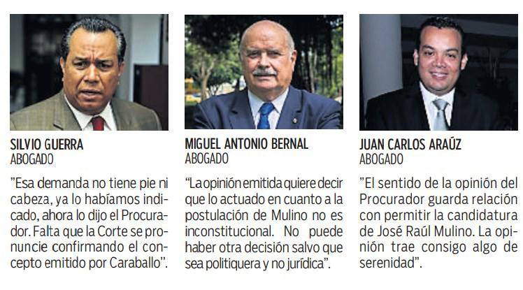 $!Caraballo: Candidatura de Mulino no es inconstitucional