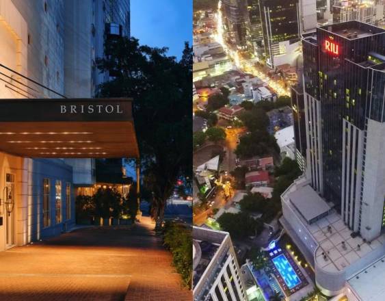 ML | Fachada del Hotel Bristol y el Hotel Riu en la Ciudad de Panamá.