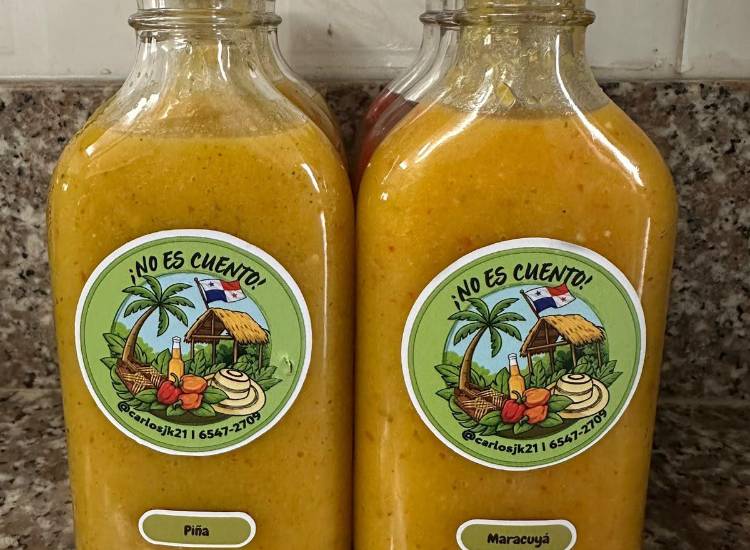 Picantes de aceite de palma y frutas, la apuesta de un emprendedor panameño