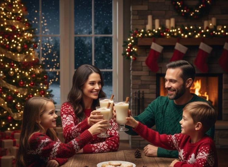 Ron ponche navideño