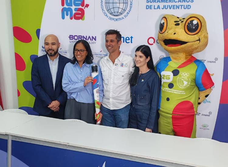 Revelan recorrido de la antorcha de los Juegos Suramericanos de la Juventud Panamá 2026