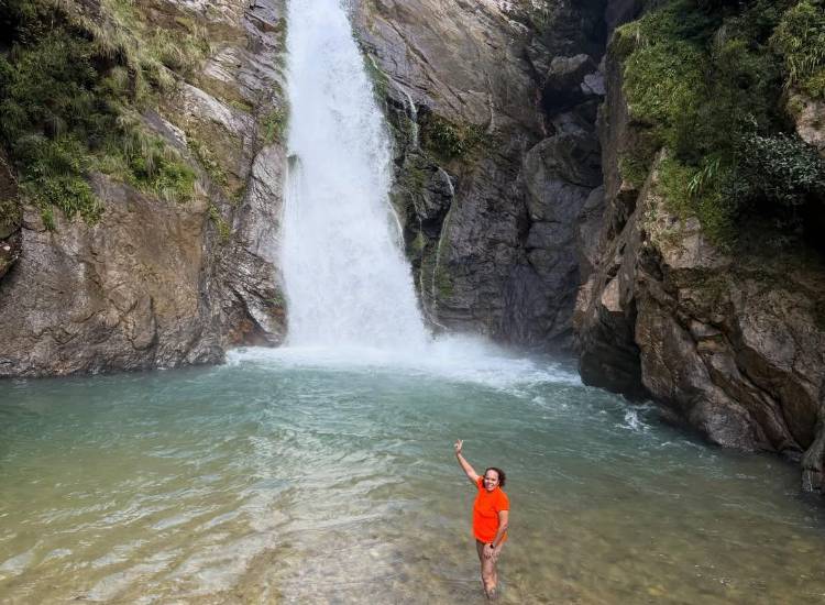 @capirita507 | Vista de la cascada El Chorro Blanco en el distrito de Olá, en la provincia de Coclé.