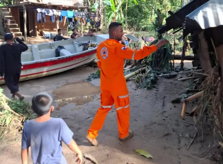 Lluvias afectan a casi 3 mil familias en Bocas del Toro y en el norte de Veraguas