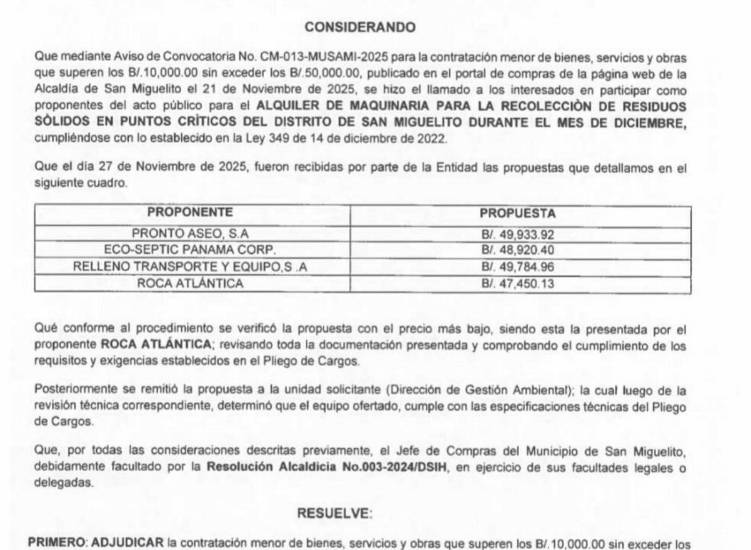 Tejemeneje del 26 de enero de 2026