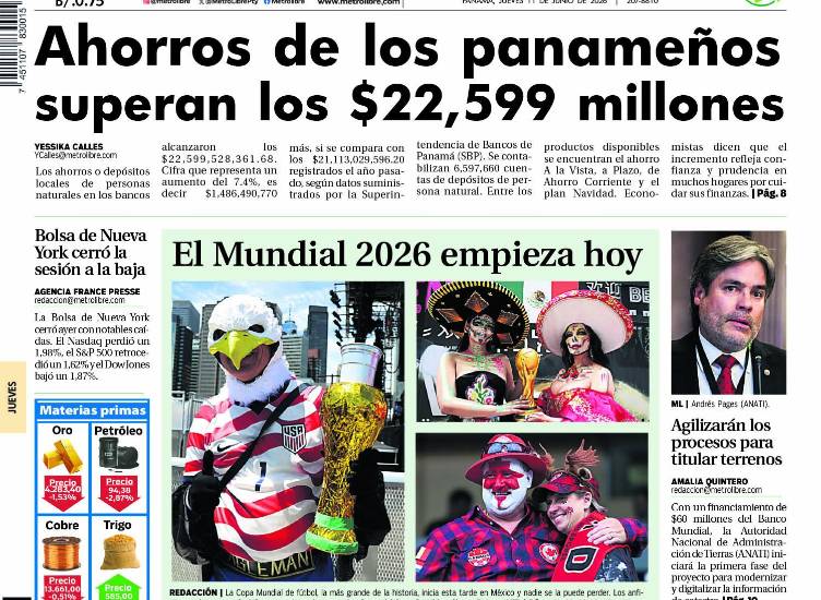 Portada del 11 de junio de 2026