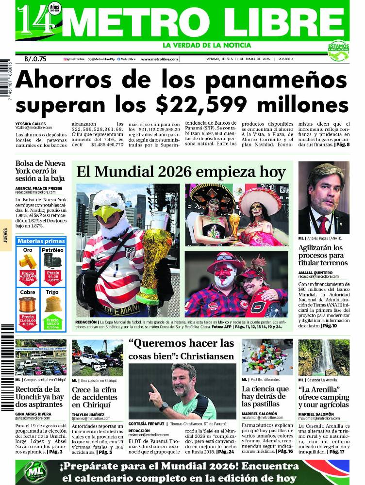 Portada del 11 de junio de 2026