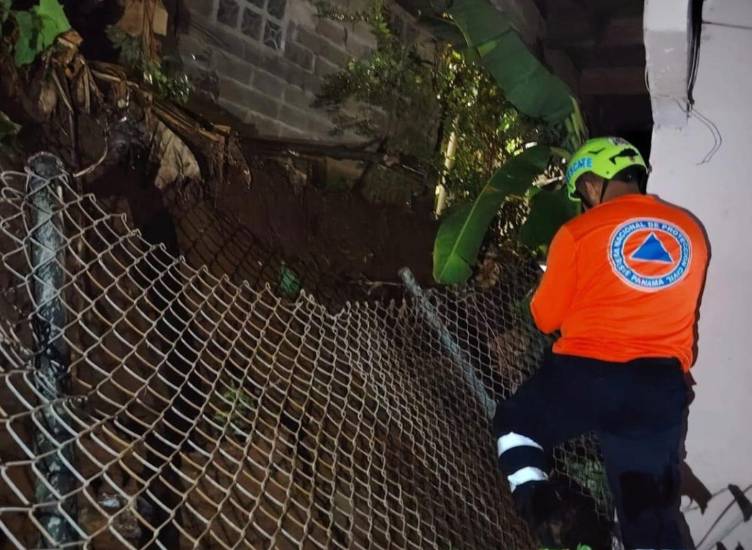 SINAPROC registra siete incidentes por lluvias y mantiene búsqueda de una persona desaparecida