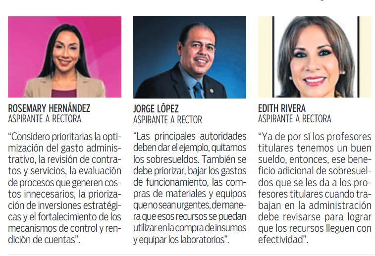 $!Candidatos a la rectoría de la Unachi proponen eliminar sobresueldos tras la crisis