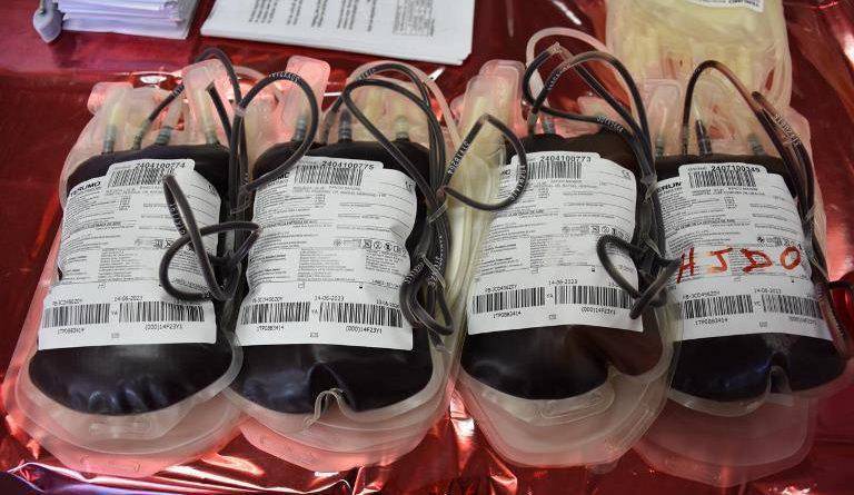 ML | Pintas de sangre donadas.