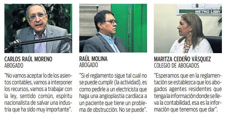 $!Rechazan registros contables como obligación de abogados de sociedades