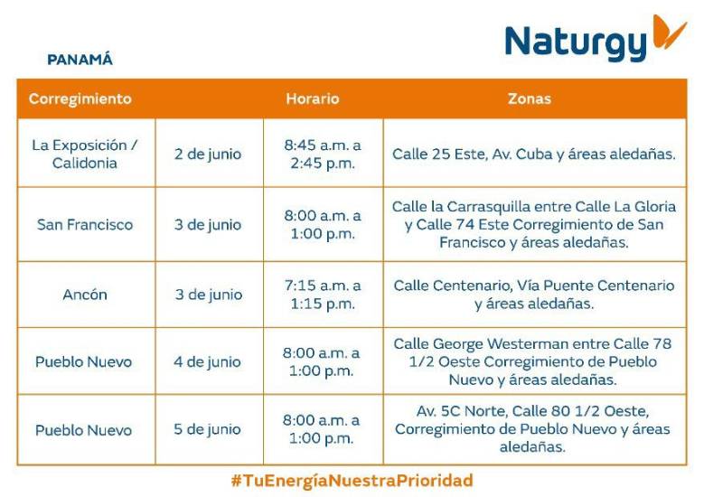 $!AVISO IMPORTANTE: Trabajos de mantenimiento en la red eléctrica del 1 al 7 de junio de 2026