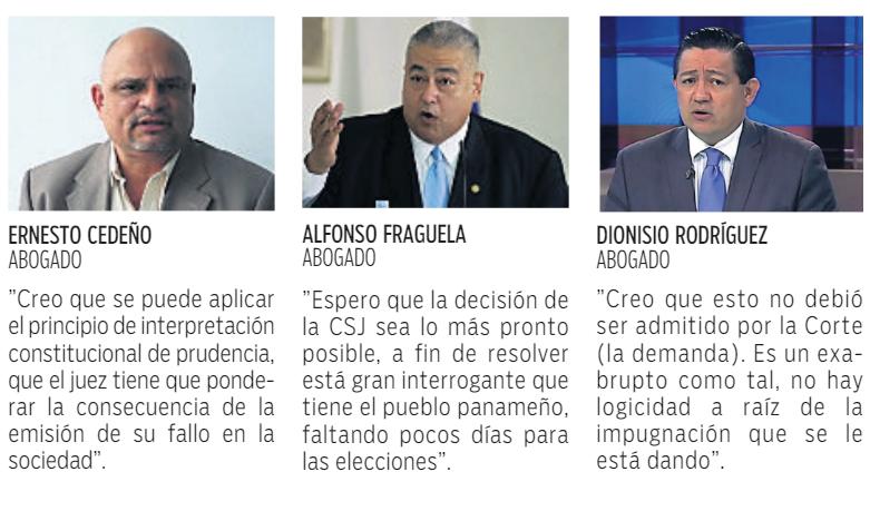 $!Abogados piden archivo de la demanda de inconstitucionalidad a Mulino