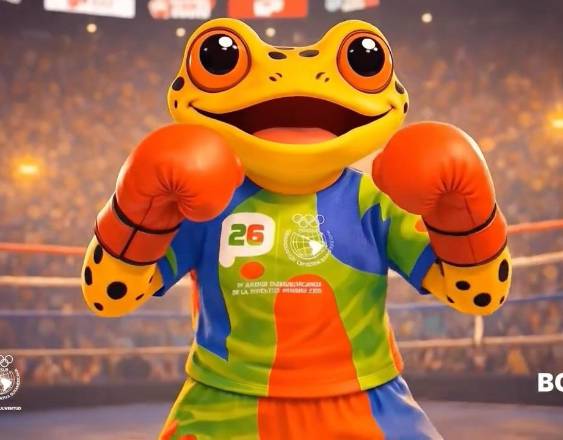 Rana “Antón”, la mascota de los Juegos Suramericanos de la Juventud Panamá 2026