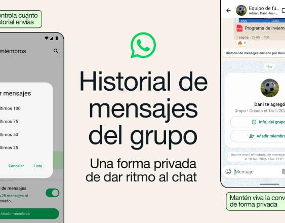 Europa Press | Función de historial de conversaciones en los chats grupales de Whatsapp.