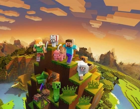 Imagen del videojuego Minecraft.